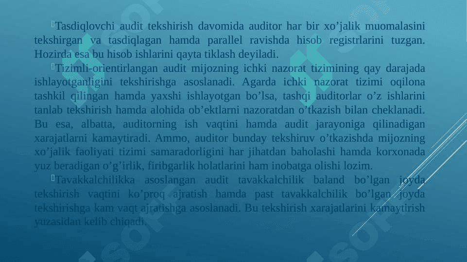 “Auditning turlari va funksional tasnifi” 4