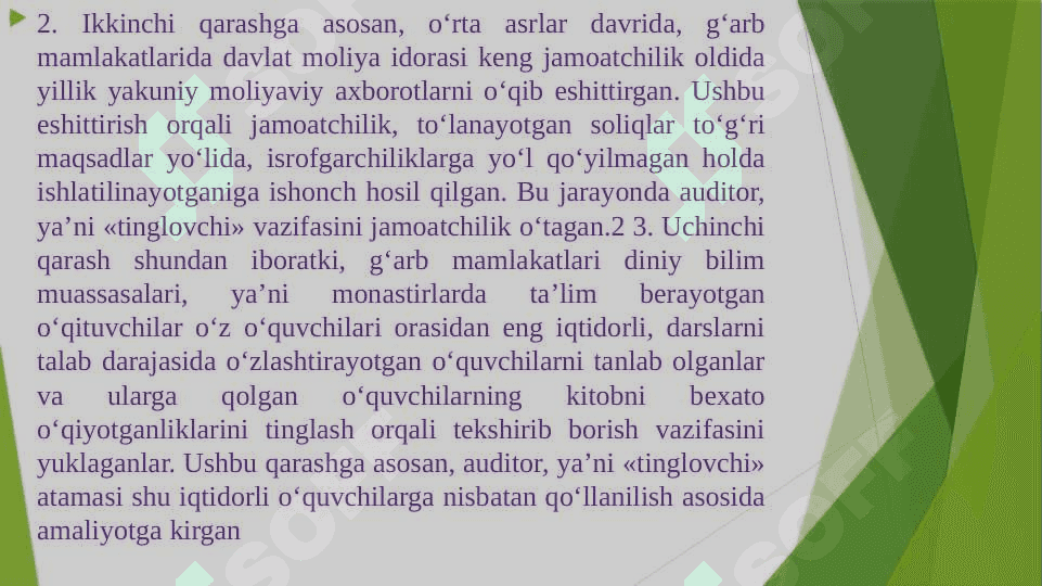 AUDITGA UMUMIY TASNIF 4