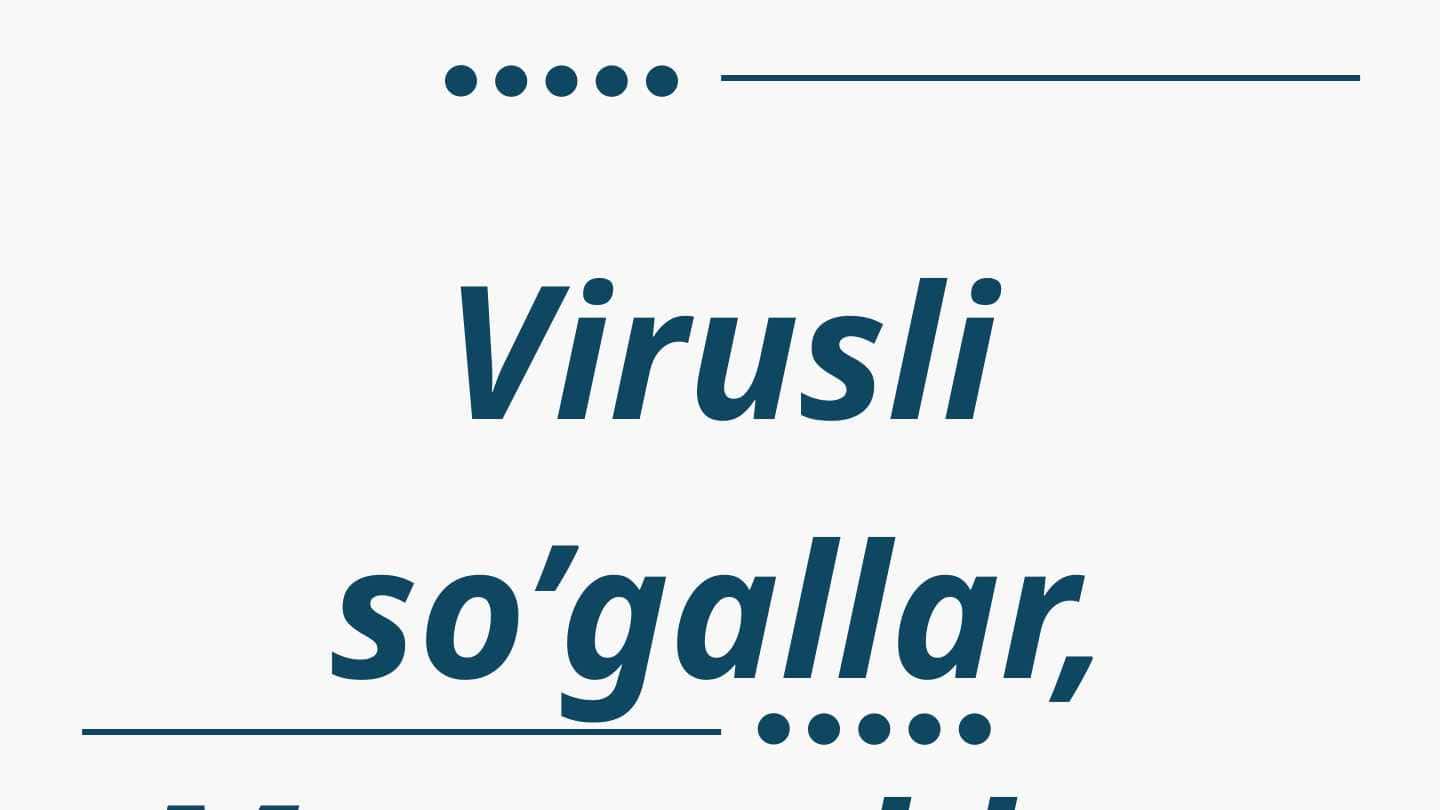 Virusli so’gallar, Mononukleoz 1