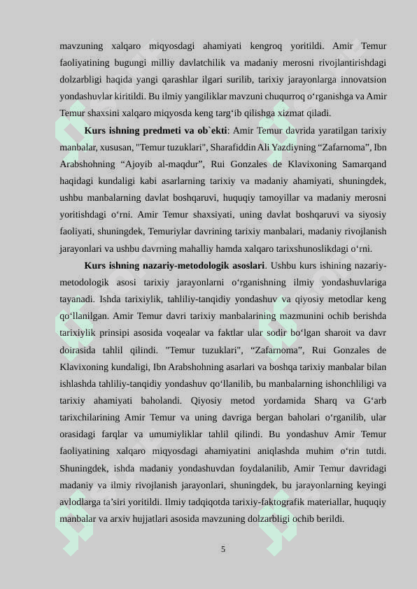 Amir Temur davri tarixshunosligi 5