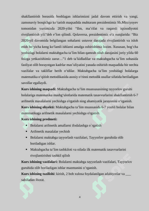 Maktabgacha tayyorlov guruh bolalarini arifmetik masalalarni yechishga o’rgatish 4