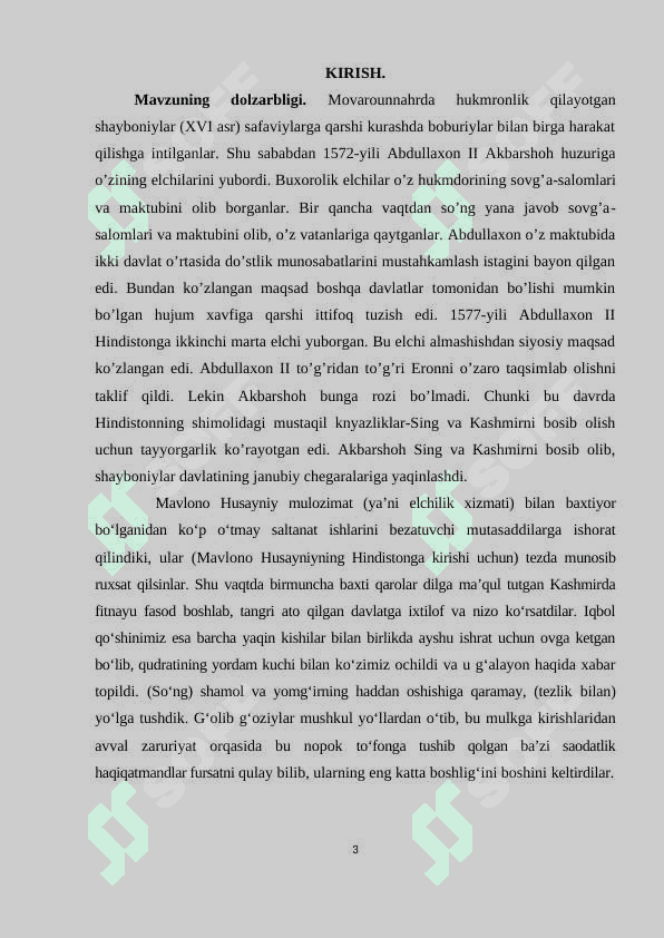 Abdullaxon II davrida Buxoro xonligining tashqi aloqalari 3