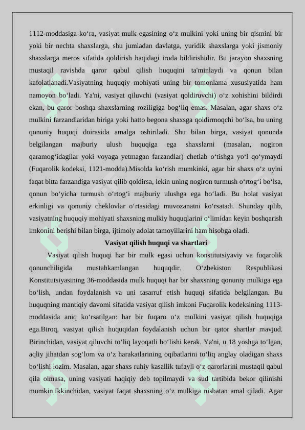 Vasiyat bo‘yicha vorislik 5
