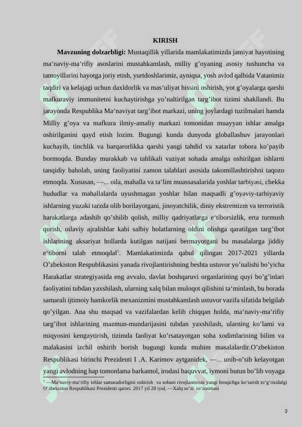 O'zbekistonda demokratik tamoyillar asosida milliy davlat boshqaruv tizimini yaratish 3