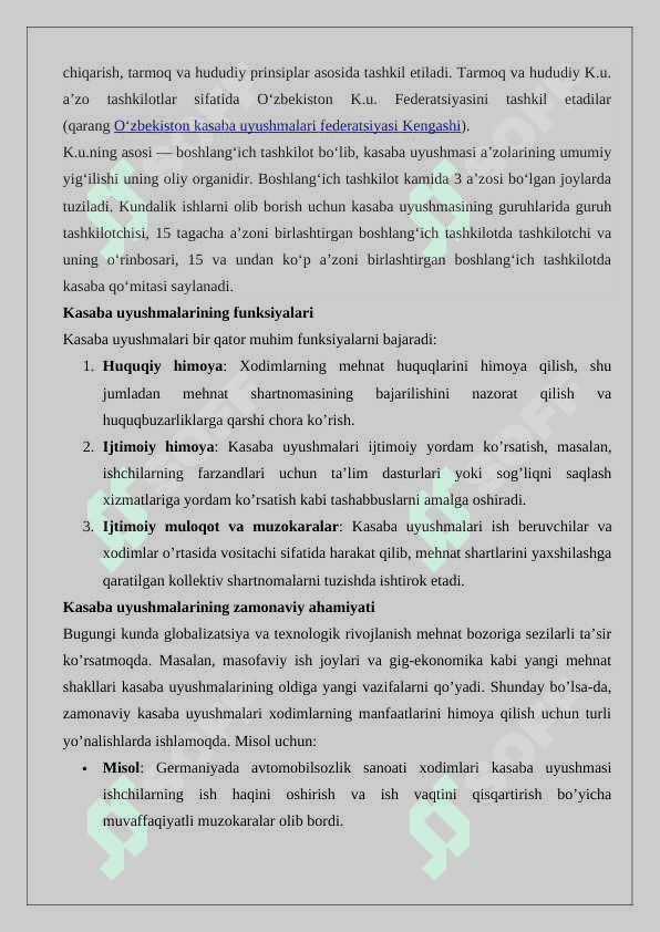 Kasaba uyushmalari 25 4