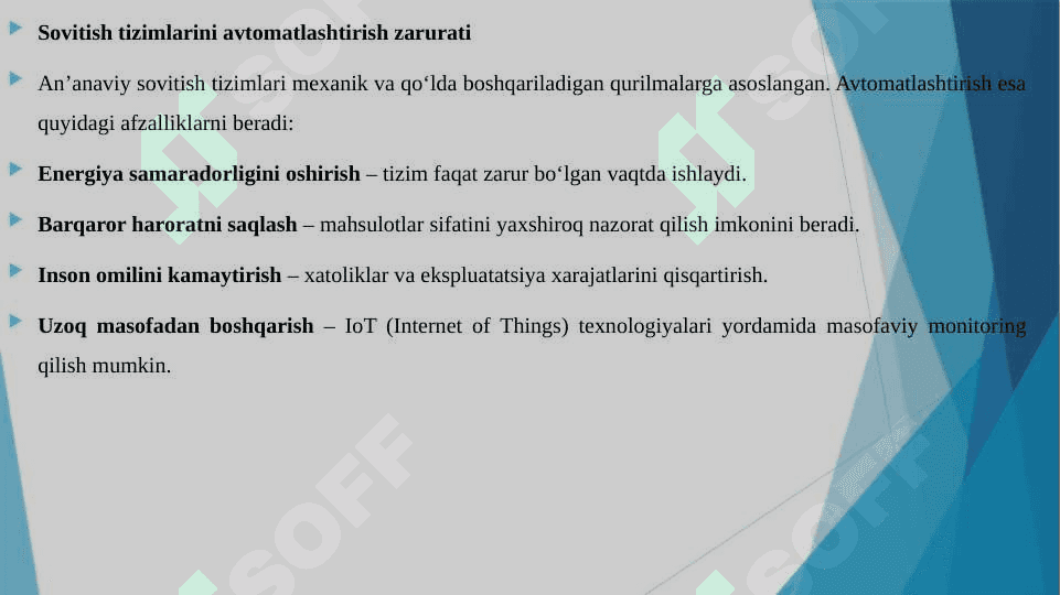SU’NIY SOVITISH JARAYONINI AVTOMATLASHTIRISH 4