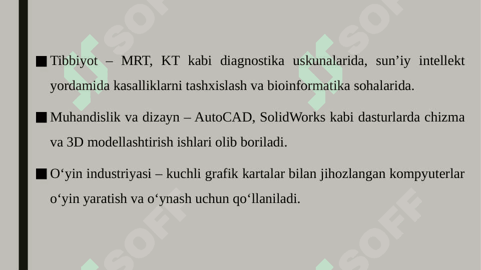 Zamonaviy kompyuterlarning konfiguratsiyalari va ularni qo‘llanish sohalari 6