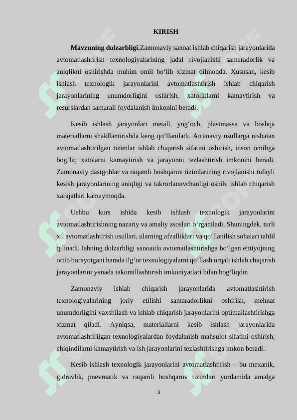 KESIB ISHLASH TEXNOLOGIK JARAYONLARINI AVTOMATLASHTIRISH 3
