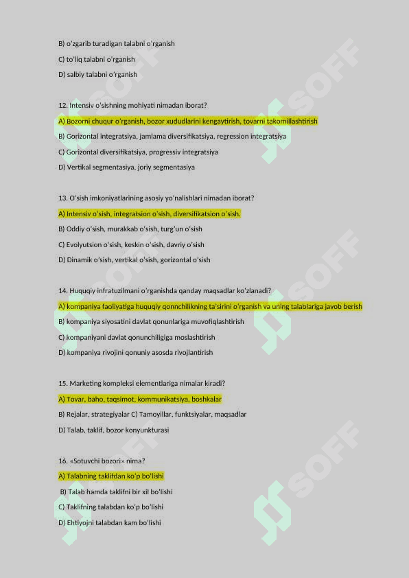 MARKETING ASOSLARI test baza 3