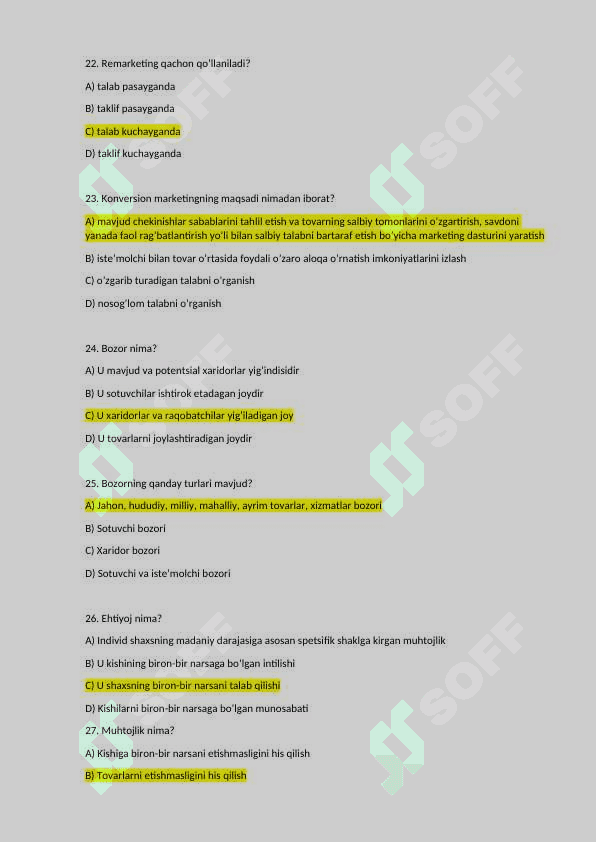 MARKETING ASOSLARI test baza 5