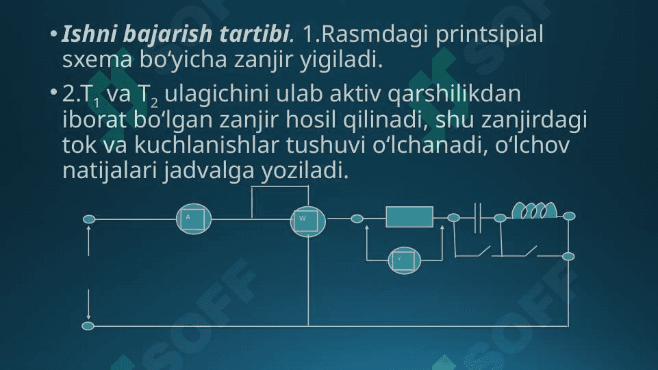 Prezintatsiya. Elektronika va elektrotexnika laboratoriya ishlari 8