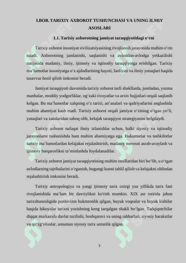 TARIXIY AXBOROT VA UNING XUSUSIYATLARI 5