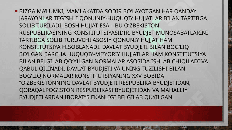 DAVLAT MOLIYASI AMAL QILISHINING HUQUQIY ASOSLARI 4