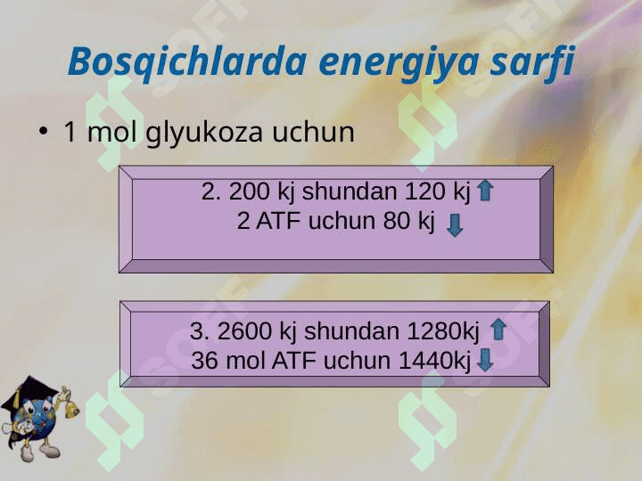 Hujayraga modda va energiya almashinuviga doir masalalar yechish 7