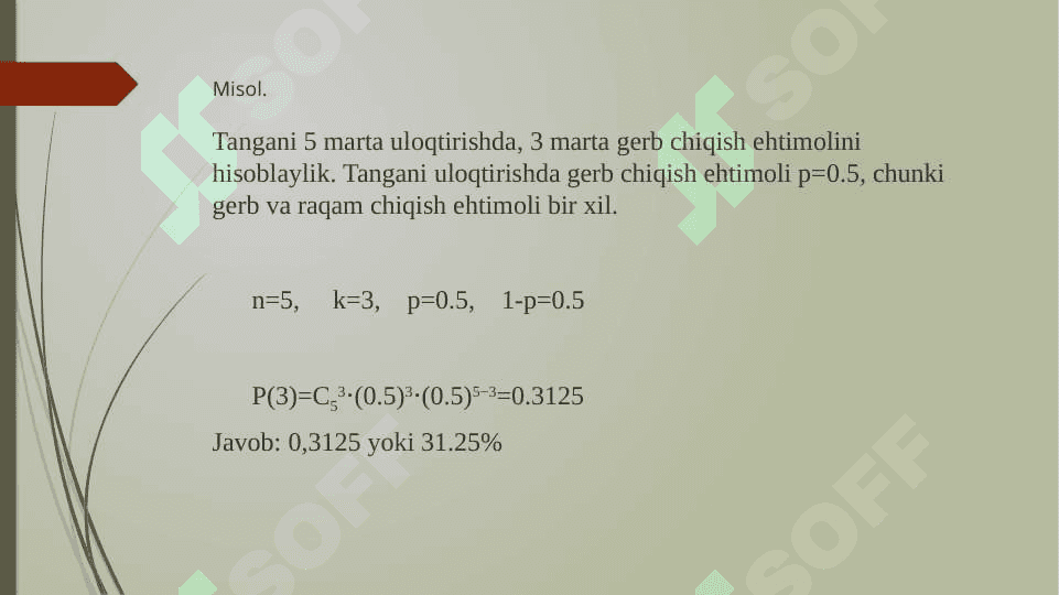 EHTIMOLLAR NAZARIYASI 8