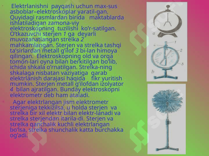 Elektr maydoni. Elektrli zaryadlar 6