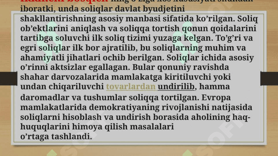 O’zbekiston Respublikasida soliq siyosatini takomillashtirish yo’lari. 6