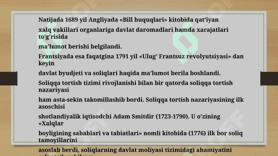 O’zbekiston Respublikasida soliq siyosatini takomillashtirish yo’lari. 7