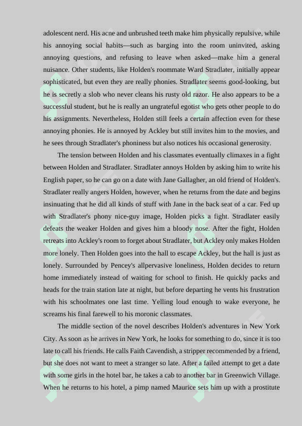 D.J. SALINGER’S THE CATCHER IN THE RYE 8
