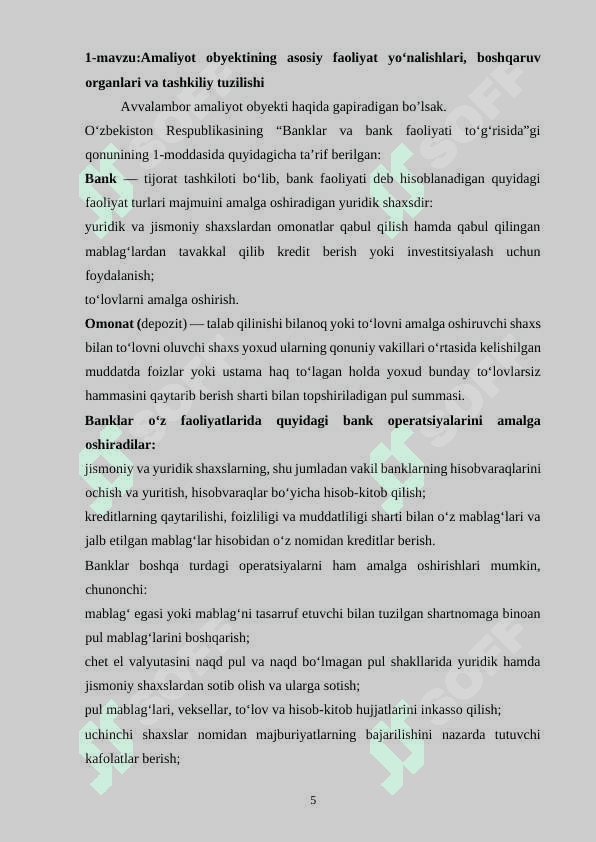 Amaliyot hisoboti Aloqabank 5