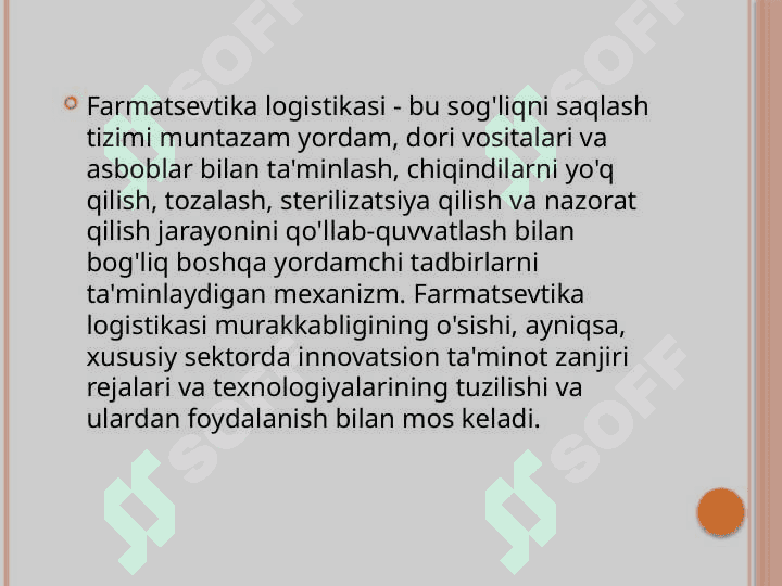 Farmasevtikada logistikaFarmasevtikada logistika 3