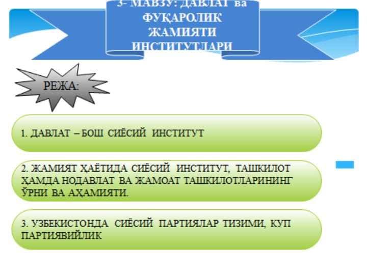Davlat va fuqarolik jamiyati institutlari 1