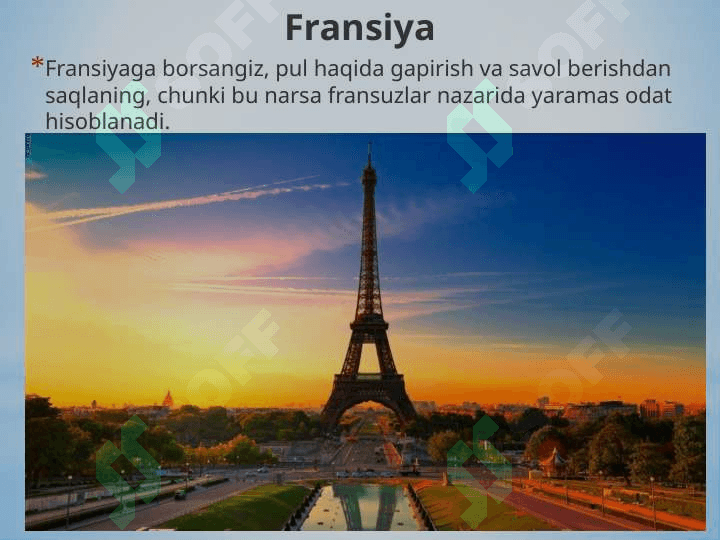 Ba’zi xorijiy mamlakatlarning odob doirasidagi ta’qiqlari. 2