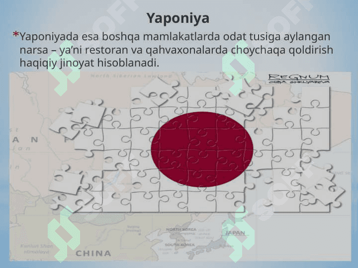 Ba’zi xorijiy mamlakatlarning odob doirasidagi ta’qiqlari. 6