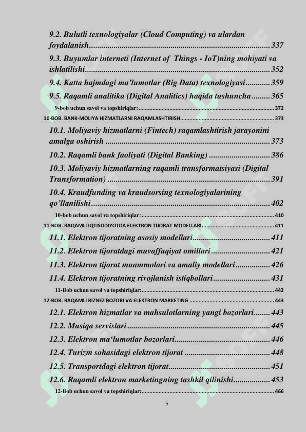 RAQAMLI IQTISODIYOT 5