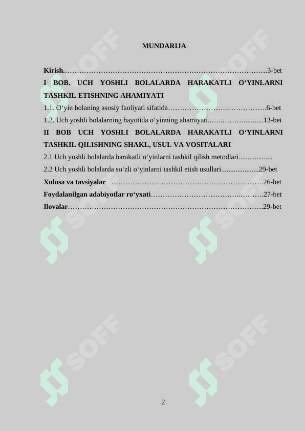 Uch yoshli bolalarda harakatli va so‘zli o‘yinlarni tashkil etish 2