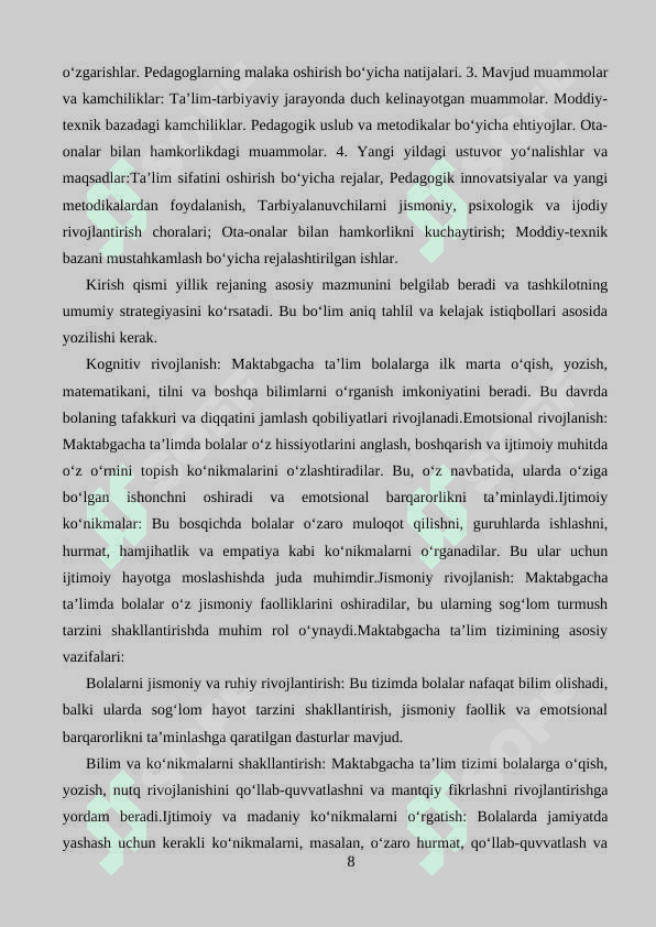 MTT yillik ish rejasining mohiyati 8