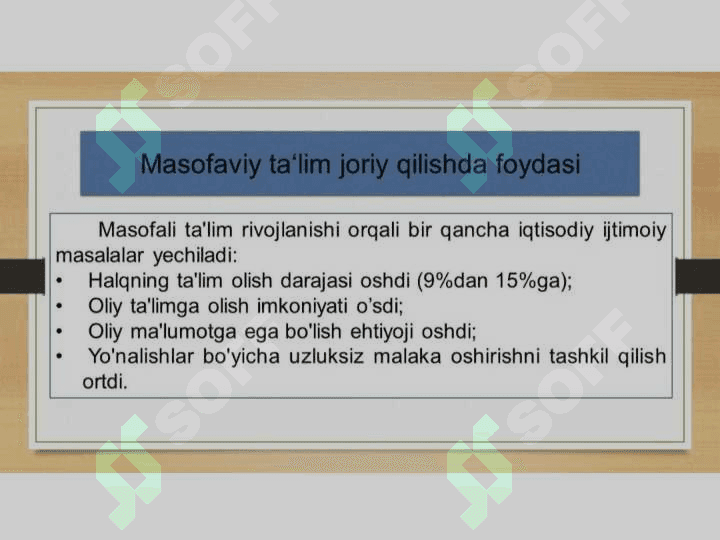 Masofaviy talim 3