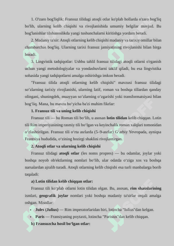 FRANSUZ TILIDA ATOQLI OTLARNING KELIB CHIQISHI 3
