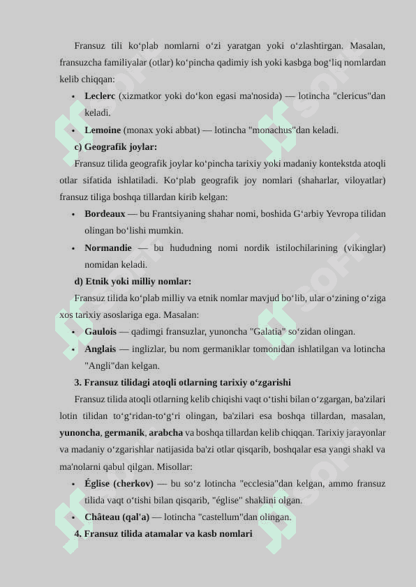 FRANSUZ TILIDA ATOQLI OTLARNING KELIB CHIQISHI 4