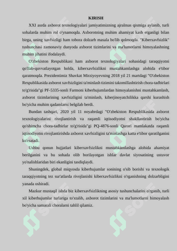 KIBERXAVFSIZLIK ASOSLARI 2