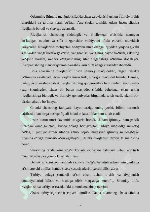 SHAXS TARAQQIYOTIDA EHTIYOJLARNING TA'SIRI 7