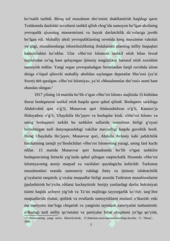 SOVET MUSTABID TUZIMI DAVRIDA TURKISTONDAGI OCHARCHILIK VA UNING FOJIALARI 7