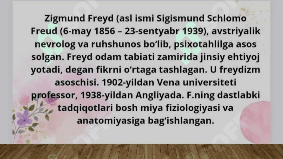 ZIGMUND FREYD 2