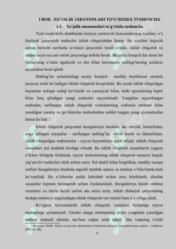 XO'JALIK JARAYONLARI VA XO'JALIK MUOMMOLARI TO'G'RISIDA TUSHUNCHA 4