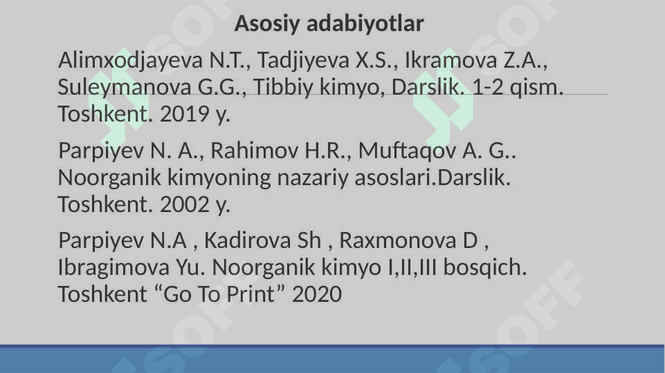 Tibbiy kimyoga kirish. Kimyo va atrof muhit. Biogen elementlar. Eritmalar. Moddalar eruvchanligi 3