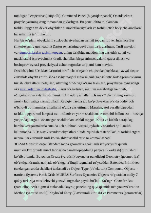 Uch o‘lchamli modellar uchun eskizlarni yaratish 6