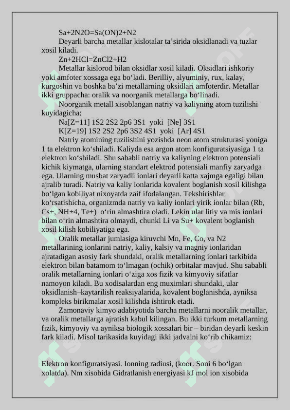 VIII – guruxning asosiy gruppacha elementlari 4