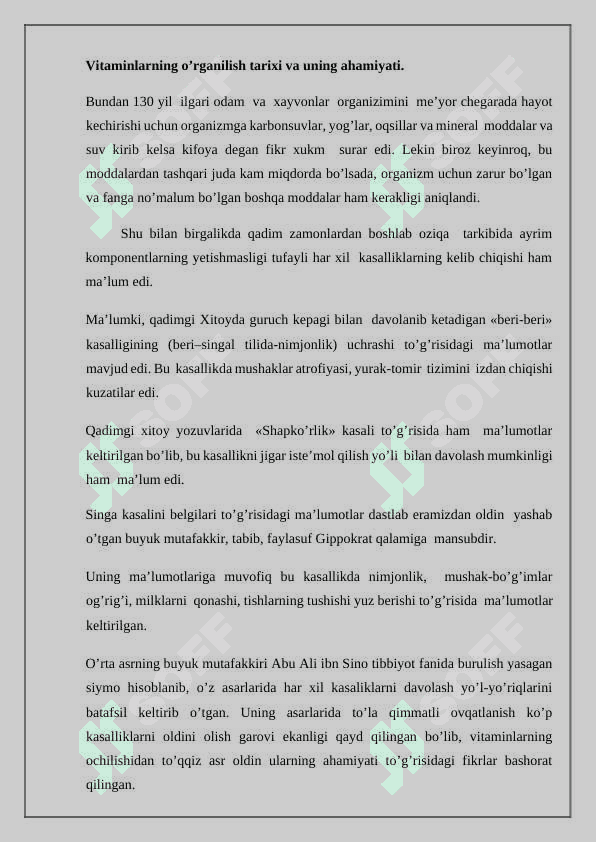 Vitaminlar tasirida kelib chiqadigan kasalliklar 3