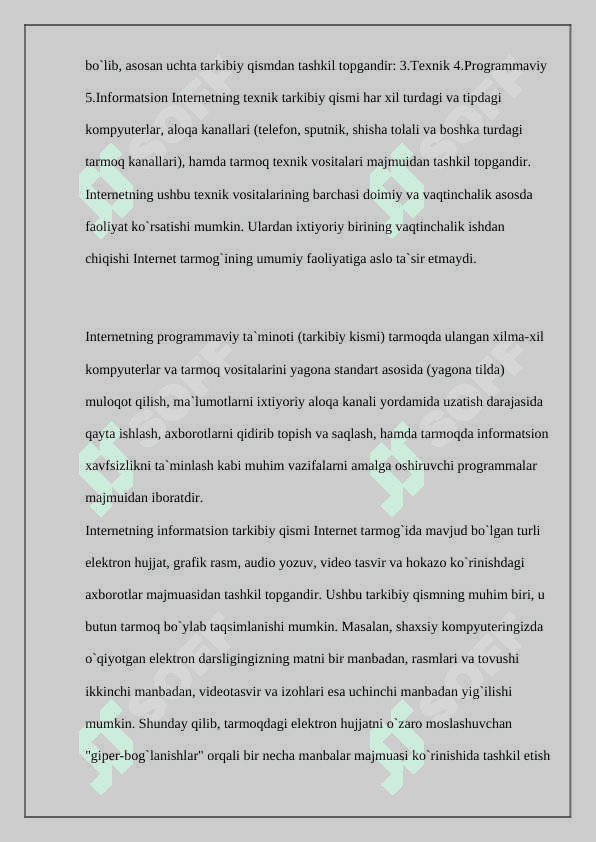Web texnologiyalari yordamida qidiruv tizimidan olingan ma’lumotlami Web sahifa sifatida tayyorlash 3