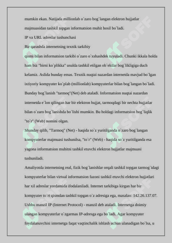 Web texnologiyalari yordamida qidiruv tizimidan olingan ma’lumotlami Web sahifa sifatida tayyorlash 4