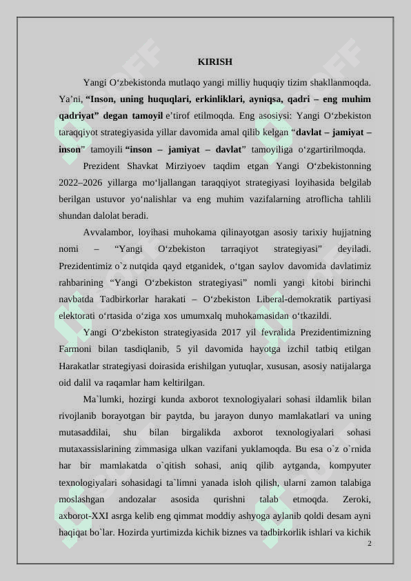Xavfsizlik texnikasi qoidalari 2