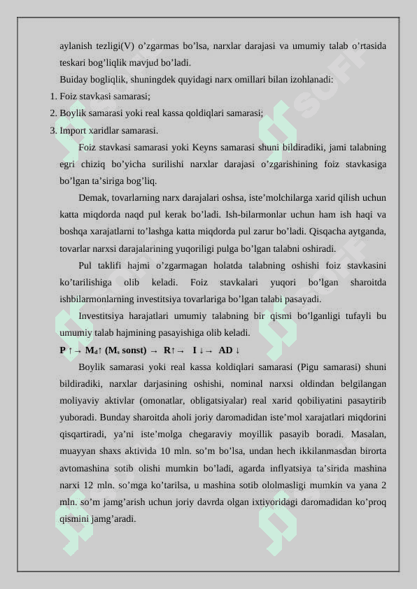 Yalpi talab yalpi taklif modelida makroiqtisodiy muozanat 4