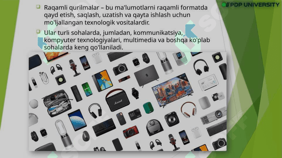 RAQAMLI QURILMALAR slayd 2