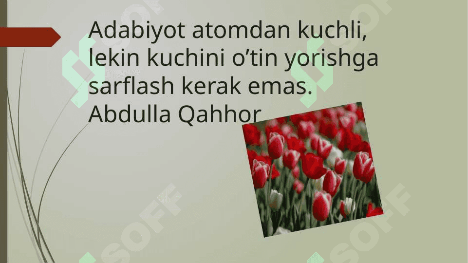 Mavzu:   Badiiy asar syujeti slayd 2