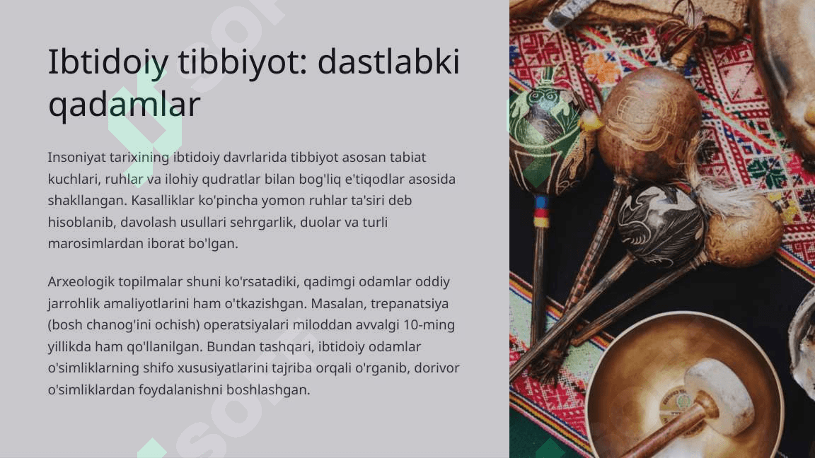 Insoniyat jamiyatida tibbiyotning kelib chiqishi 3